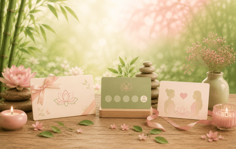 Bons cadeaux, carte abonnement et carte parrainage – Lydie Bien-Être Bons cadeaux, carte abonnement et carte parrainage de Lydie Bien-Être