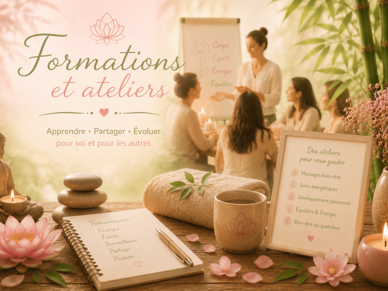 Formations et ateliers – Lydie Bien-Être Formations et ateliers bien-être avec Lydie Bien-Être